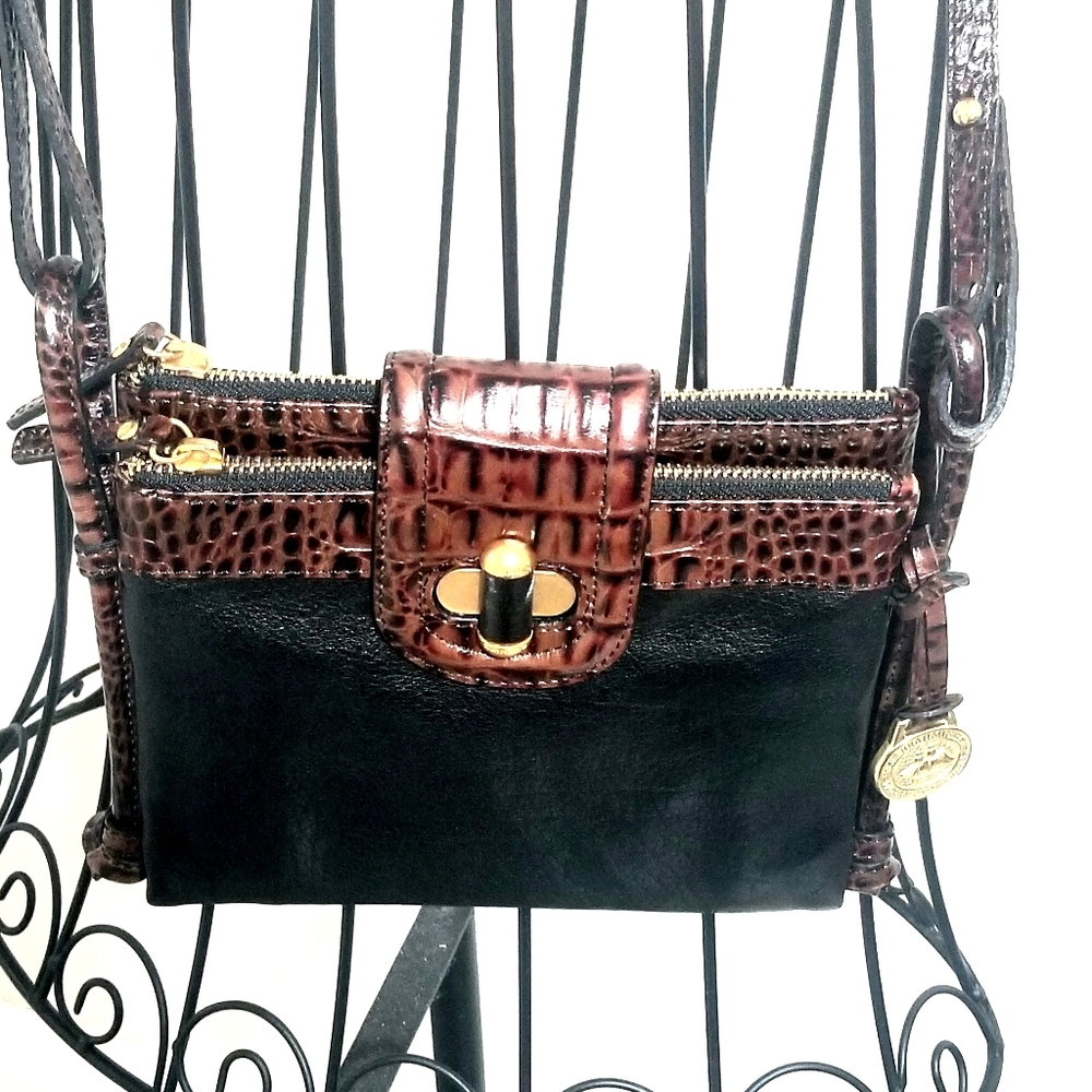 Brahmin Melbourne Mojito Leather Crossbody Bag.
